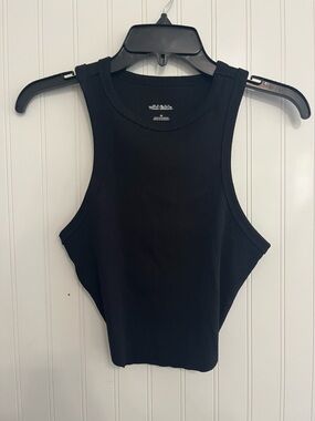 wild fable Black Ribbed Tank